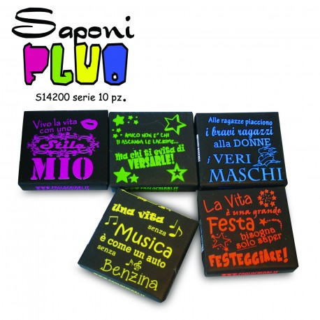 Serie 10 pz Saponi Fluo