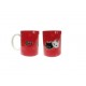 Tazza gatti con sfondo rosso