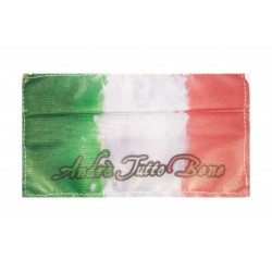 Mascherina per la collettività bandiera italiana