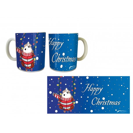 TAZZA natale happy christmas alice mucca